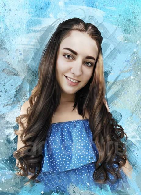 Портрет по фотографии! Печать фотографий на холсте от 700 рублей во ...