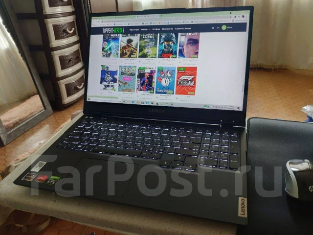 Lenovo Legion 5. 15.6", 4,3����, ��� 16 ��, ���� 500���, WiFi: 1, Bluetooth: 1, ����������� �� 8��. ����
