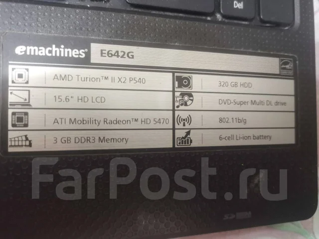 eMachines E642-P342G32Mikk. WiFi: 1, Bluetooth: 1 ����