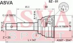 ���� �������� 19x44x23 Asva SZ-01 SZ01 ����