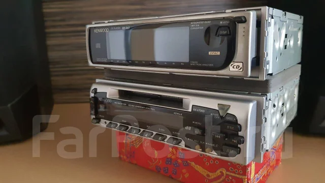 Old School Kenwood RX-670MD + RD-360 Japan, 1 DIN — 178x50 мм, б/у