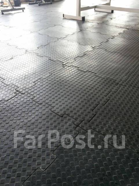Напольное модульное пол резиновое покрытие для гаража спортзала 500 ...