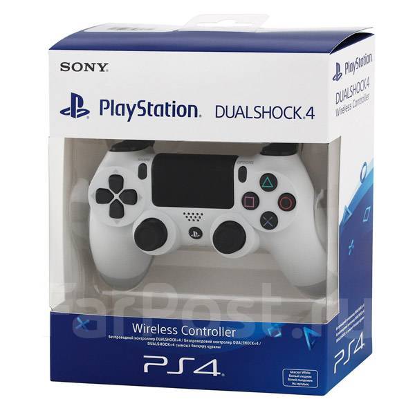 Геймпад PlayStation Dualshock 4 Ver.2 для PC белый - Клавиатуры, мыши ...