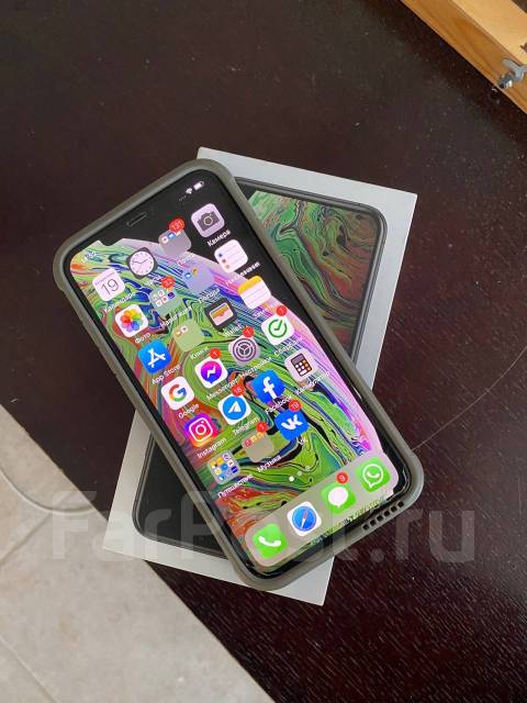 iPhone Xs Max 256Gb как новый, 6.50", моноблок, серый, 4G LTE, б/у, в ...