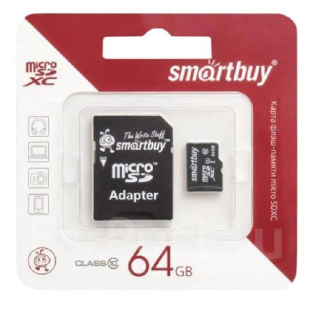 Карта памяти smartbuy 64gb microsd