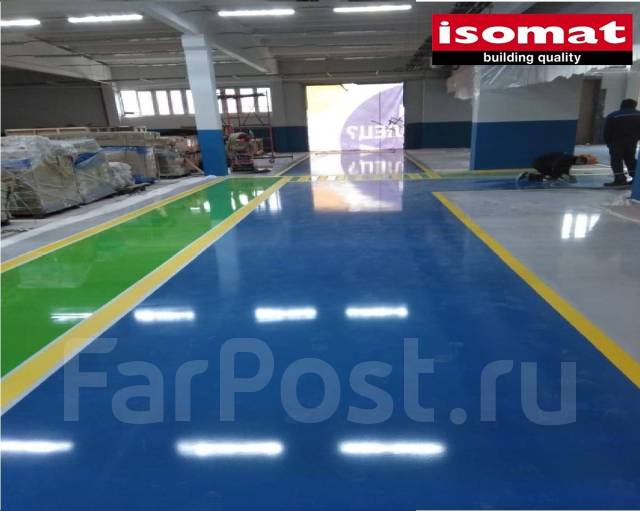 Наливной полимерный пол для всех бетонных поверхностей, в наличии во ...