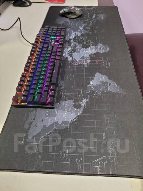 Стильный Огромный игровой коврик 900 x 400 XXL для мыши, клавиатуры ...