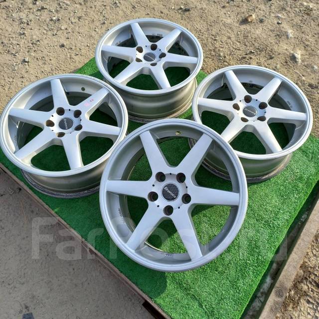 Диски литые R17, 5-114.3, W, 17", 1 шт, 5x114.3, 73,0 мм. 4 шт, б/у, в ...