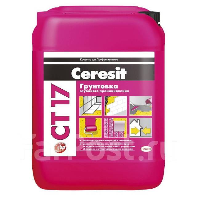 Церезит CT 17 10л. Грунтовка глубокого проникновения - Строительные ...