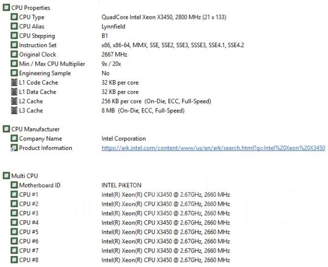 Intel Xeon X3450 ����