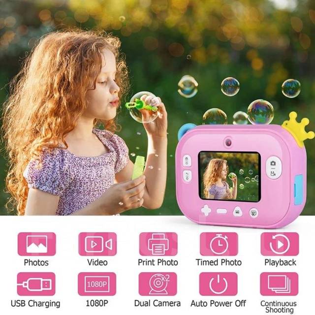 Детский фотоаппарат Polaroid Полароид моментальная печать+MicroSd32gb ...