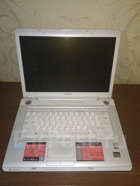 Toshiba Dynabook AX. 15.4", 1,9����, ��� 1024 ��, ���� 80���, WiFi: 1 ����