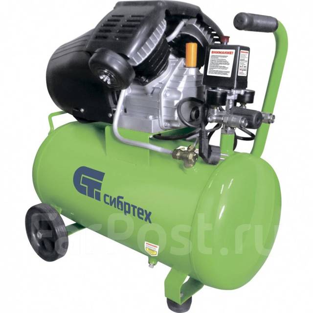 Компрессор воздушный КК-2200/50, 2,2 кВт, 350 л/мин, 50 л, Сибртех ...