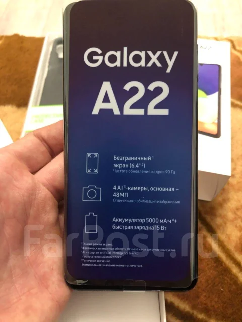 Samsung Galaxy A22. �����, ������, 4G LTE, NFC ����