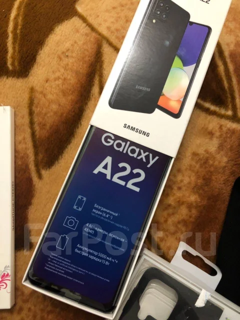 Samsung Galaxy A22. �����, ������, 4G LTE, NFC ����