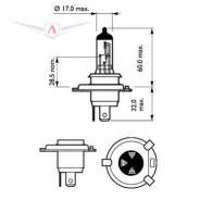  H4 12V 60/55W Vision 30%  1 . 12342PRC1 Philips Philips 12342PRC1 12342PRC1 