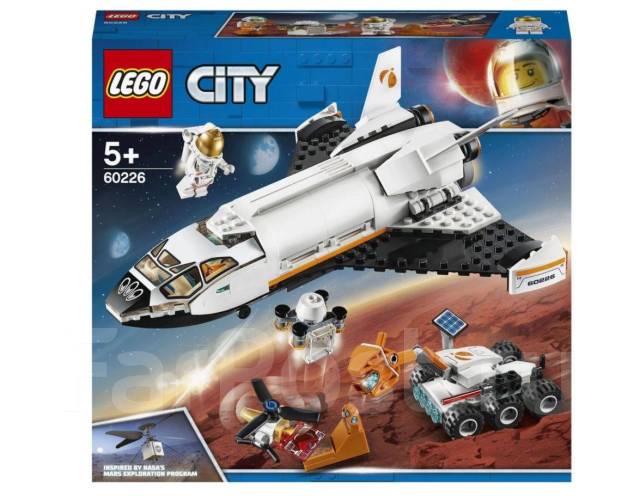 Конструктор LEGO City Space Port Шаттл для исследований Марса 60226 ...