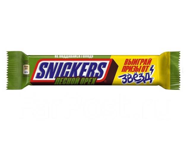 Батончик Snickers Лесной орех 81 г - Продукты питания во Владивостоке
