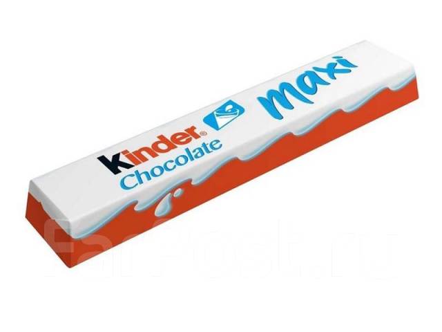 Шоколад Kinder Chocolate Maxi 21 г, в наличии. Цена: 59₽ во Владивостоке
