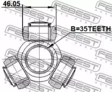 ������� 35x46.05 Toyota Avalon GSX30 2005.01-2012.10 [US] Febest 0416CW5 0416CW5 ����