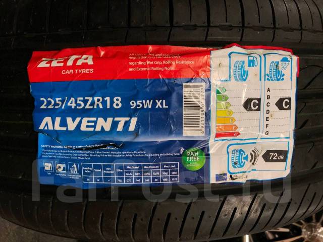 Zeta Alventi, 225/45 R18 - Шины во Владивостоке