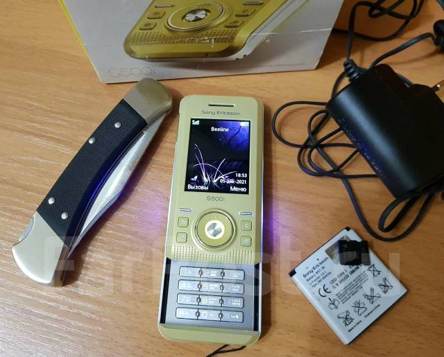 Sony Ericsson S500i, до 8 гб, 2", слайдер, желтый, кнопочный, новый, в ...