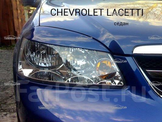 Реснички на фары RA Chevrolet Lacetti седан (2002-2013) (Неокрашенные)