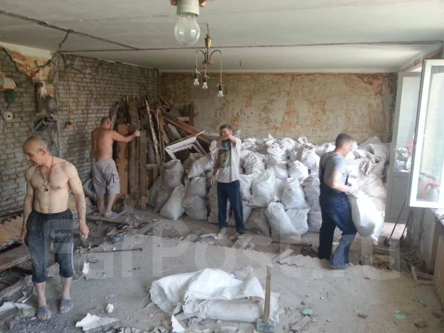 Демонтаж стены/перегородки/потолков/полы/бетон/кирпич. Вывоз Мусора во ...