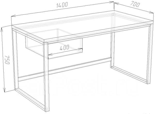 Стол письменный стол 1400х700