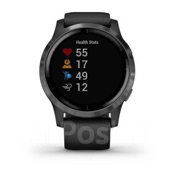 Спортивные часы Garmin Vivoactive 4 черные с серым безелем - Умные часы ...