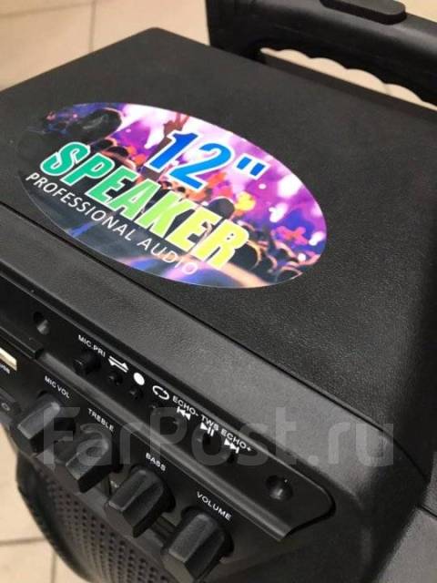 Большая колонка Meirende K5-12 караоке, AUX, USB, MicroSD, FM ...