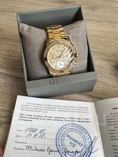 Продам женские часы Guess оригинал, для женщин, б/у, в наличии. Цена: 3000₽ во Владивостоке