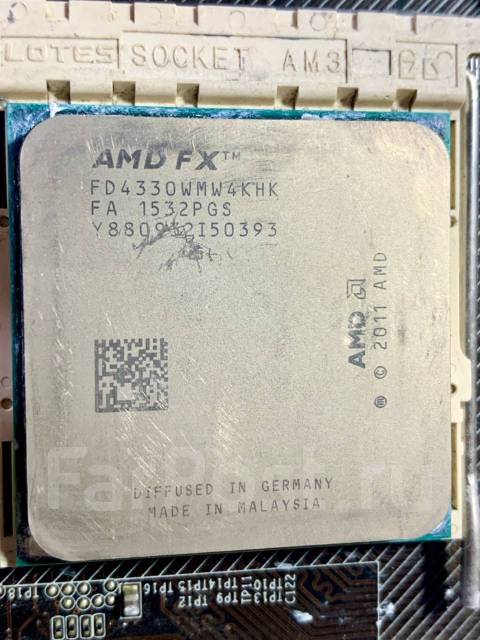 AMD X4 FX-4330,4.0ГГц,4Mb+8Mb, Socket AM3+, б/у, в наличии. Цена: 2 000 ...