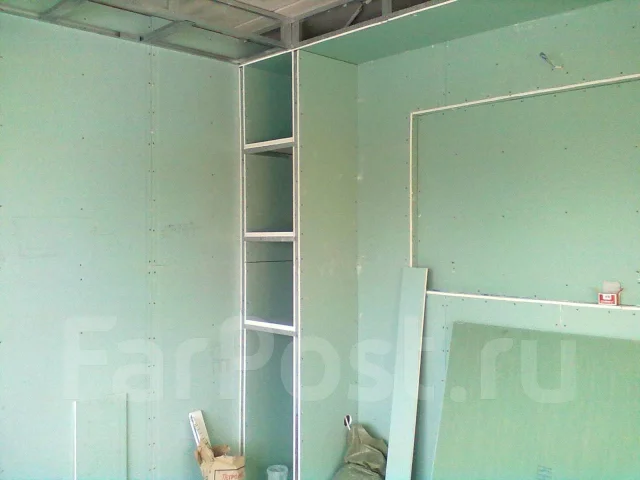 Монтаж ГВЛ, ГКЛ, гипсокартон. Утепление стен во Владивостоке