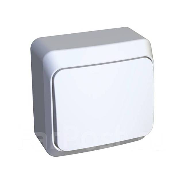 Выключатель одноклавишный ЭТЮД Schneider Electric накладной белый ...
