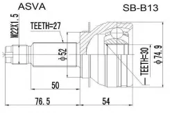 ���� �������� 30x52x27 SBB13 ASVA ASVA SBB13 SBB13 ����
