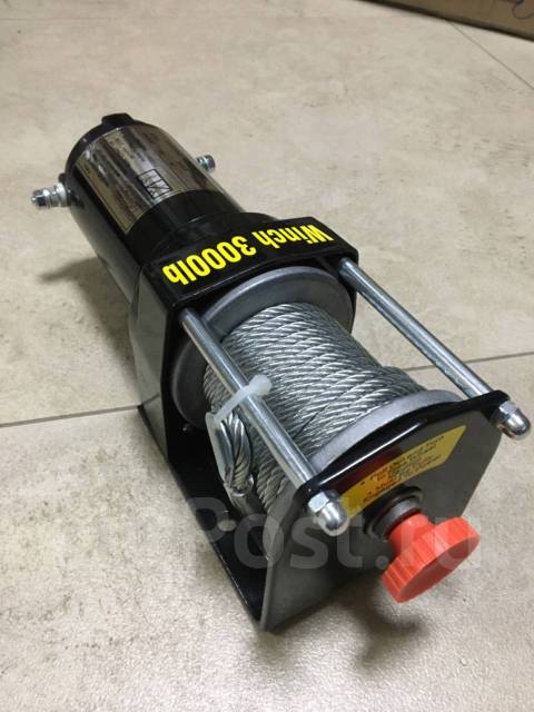 Лебедка электрическая сталь 12V Electric Winch 3000lbs купить во ...