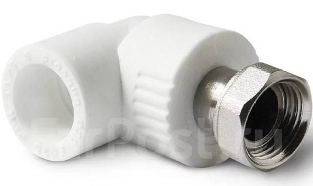 Угольник с накидной гайкой ВР 25 3/4\" PPR, в наличии. Цена: 135? во ...