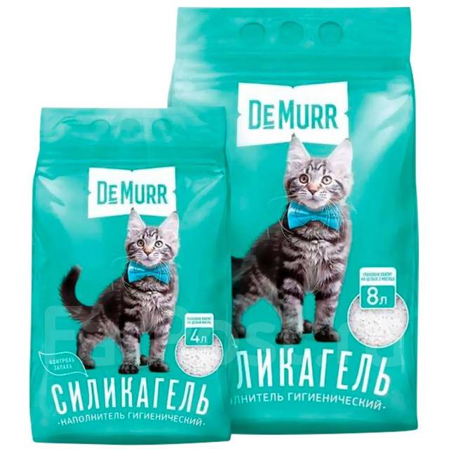 Силикагелевый наполнитель для кошачьего туалета De Murr 25 кг, кошек, в ...