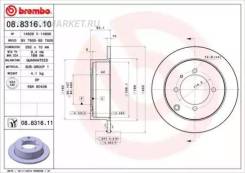 ,  08.8316.11   Standard |  | Brembo 08831610 08831610 
