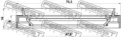   Febest 95JEZ50700916L 95JEZ50700916L 