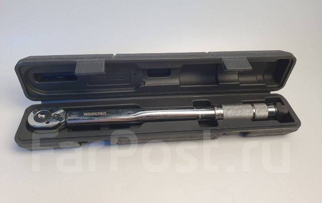 Динамометрический ключ 3/8 дюйма Workpro CR-MO 19-110Нм, в кейсе ...