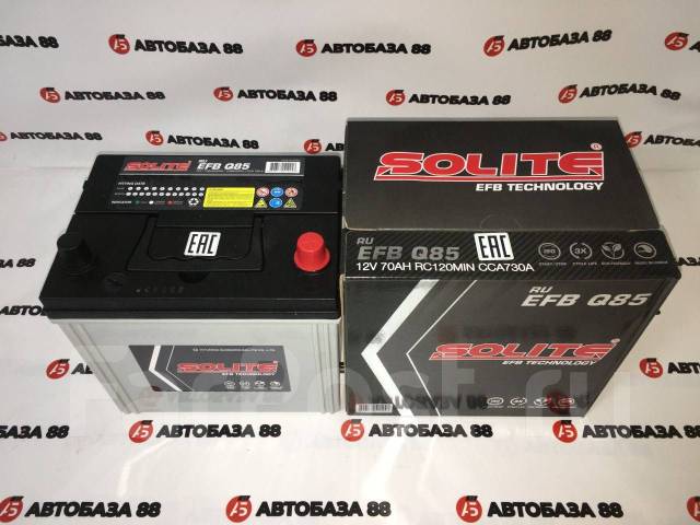 Solite EFB Q85 Q-85 D23L 70а/ч 730A Start-Stop (Q55 Q-55) Subaru XV ...