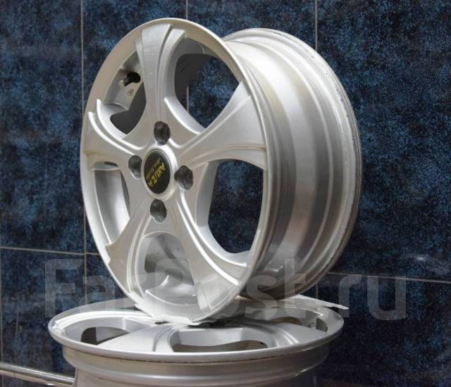 Комплект литых дисков из Японии R14 4*100 Akuza, скад акула, 14", 1 шт ...