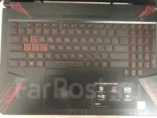 Asus TUF Gaming FX504. 14.6", 2,3����, ��� 8 ��, ���� 1 000���, WiFi: 1, Bluetooth: 1, ����������� �� 3��. ����
