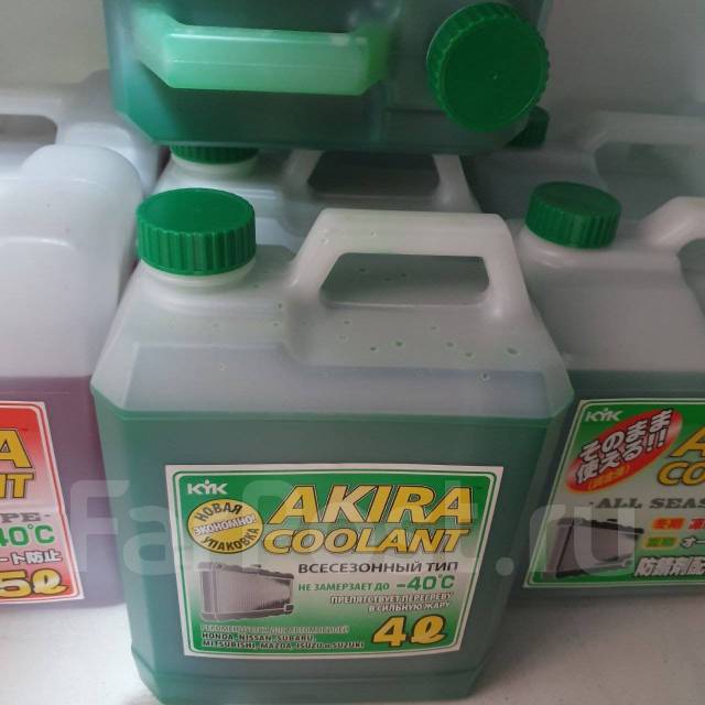 Антифриз KYK Akira Coolant - 40°C зеленый, 4л Япония WAOM - Автохимия и ...
