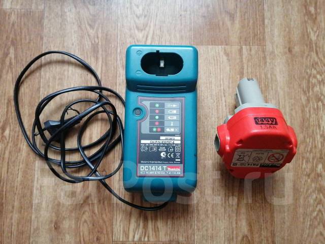 Зарядное устройство Makita DC1414T + АКБ для шуруповерта, б/у, под ...