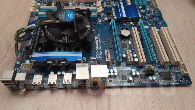 Материнская плата и проц intel core i7, P55, Gigabyte, б/у, в наличии ...