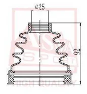 ������� ���� (�������� ��� ������) 25x75x91 Asva ASBT-INCD3 ASBTINCD3 ����