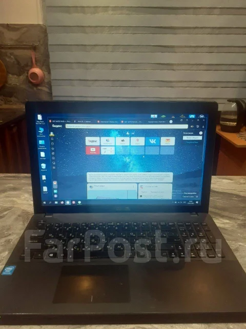 Asus X552CL. 1,8����, ��� 4 ��, WiFi: 1, Bluetooth: 1, ����������� �� 5��. ����